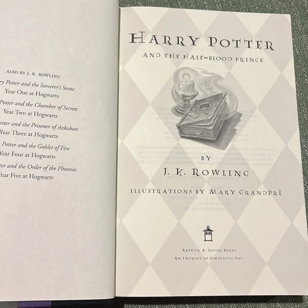 Harry Potter and The Half-Blood Prince JK ROWLING -First Edition- 1st Print